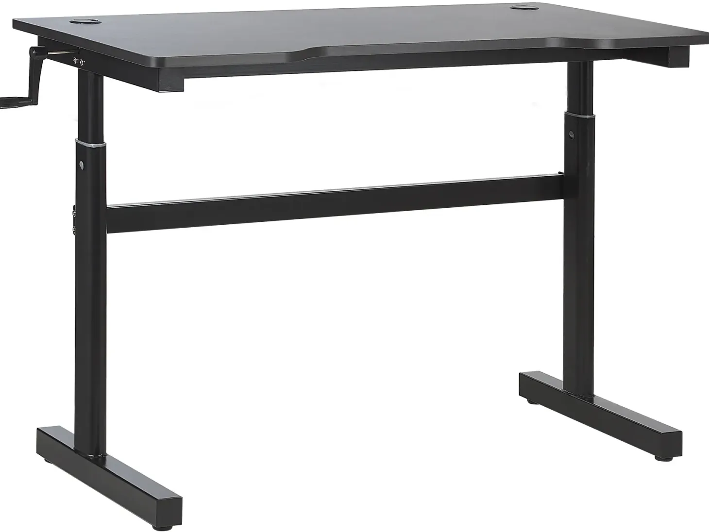 Manuelt justerbart gamingbord DURBIN Sort 120 cm 60 cm RGB LED