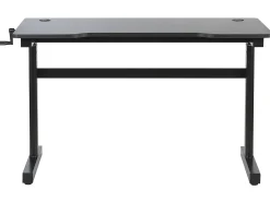 Manuelt justerbart gamingbord DURBIN Sort 120 cm 60 cm RGB LED