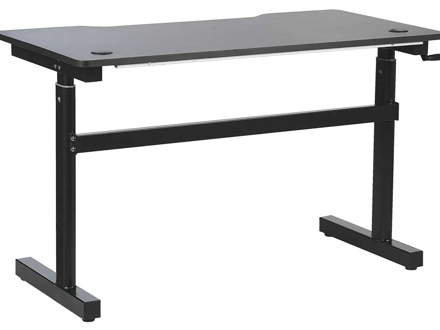 Manuelt justerbart gamingbord DURBIN Sort 120 cm 60 cm RGB LED