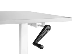 Manuelt justerbart hæve sænkebord DESTINES Grå/hvid 160 cm 72 cm