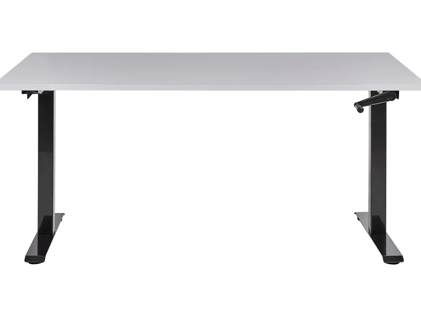 Manuelt justerbart hæve sænkebord DESTINES Grå/sort 160 cm 72 cm