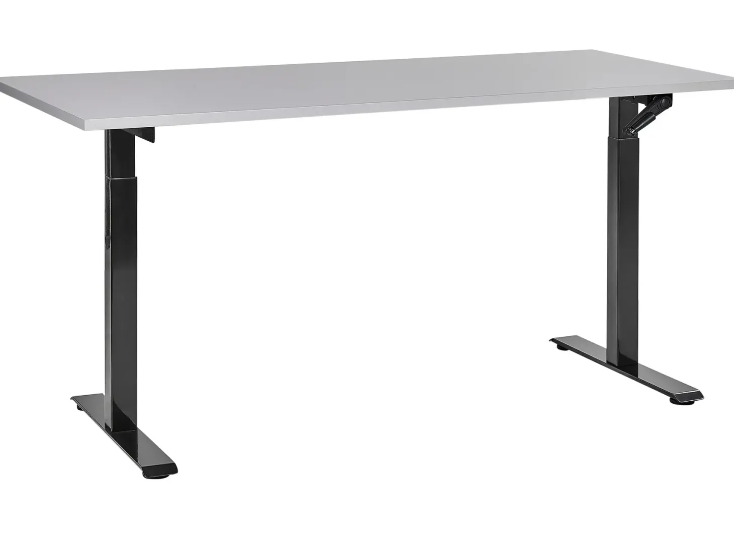 Manuelt justerbart hæve sænkebord DESTINES Grå/sort 160 cm 72 cm