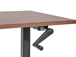 Manuelt justerbart hæve sænkebord DESTINES Brun/sort 160 cm 72 cm