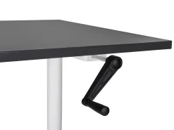 Manuelt justerbart hæve sænkebord DESTINAS Sort/hvid 160 cm 72 cm