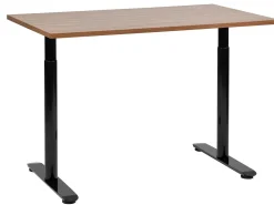Manuelt justerbart hæve sænkebord DESTINAS Brun/sort 120 cm 72 cm