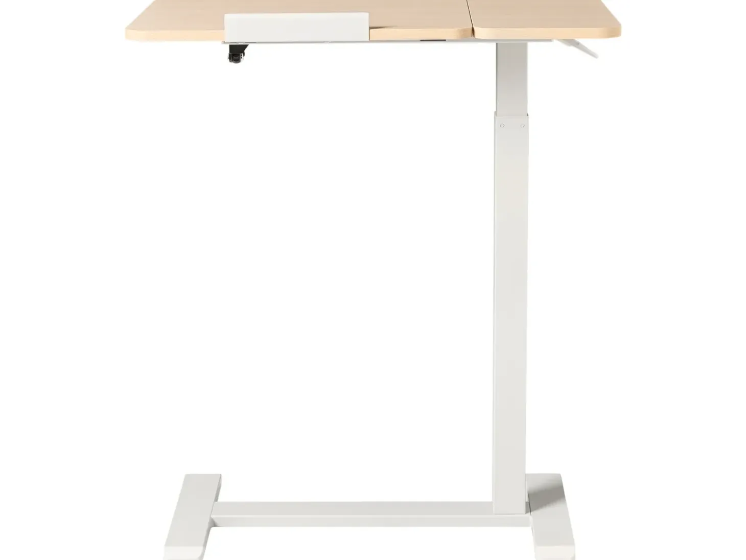 Manuelt justerbart hæve sænkebord til bærbar computer SCHOLA Lysebrun/hvid 70 cm 40 cm