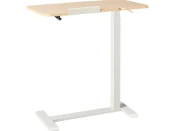 Manuelt justerbart hæve sænkebord til bærbar computer SCHOLA Lysebrun/hvid 70 cm 40 cm