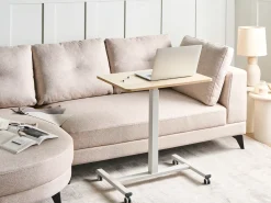 Manuelt justerbart hæve sænkebord til bærbar computer ACADEMIA Lysebrun/hvid 65 cm 48 cm