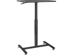 Manuelt justerbart hæve sænkebord til bærbar computer ACADEMIA Sort 65 cm 48 cm