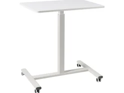 Manuelt justerbart hæve sænkebord til bærbar computer ACADEMIA Hvid 65 cm 48 cm