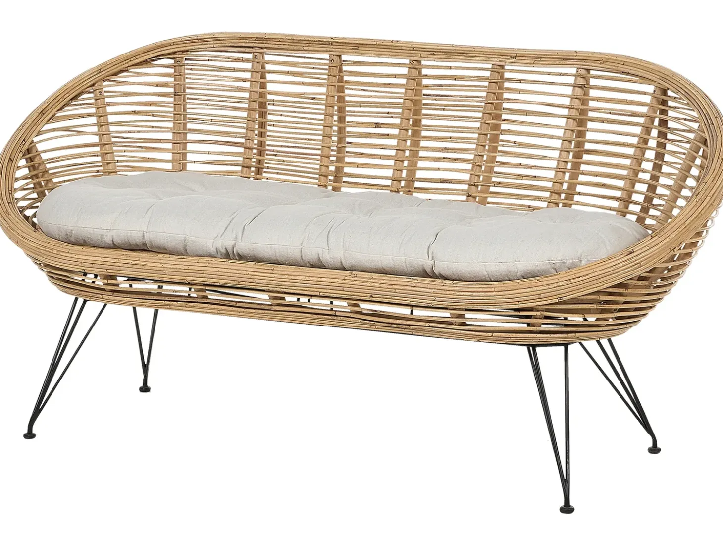 MARATEA/CESENATICO 3 personers Loungesæt med bord Naturlig Rattan