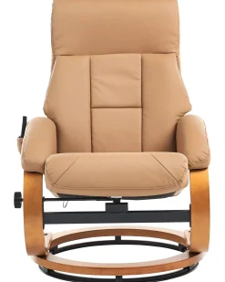 Massagestol FORCE med fodskammel Kunstlæder Sand Beige