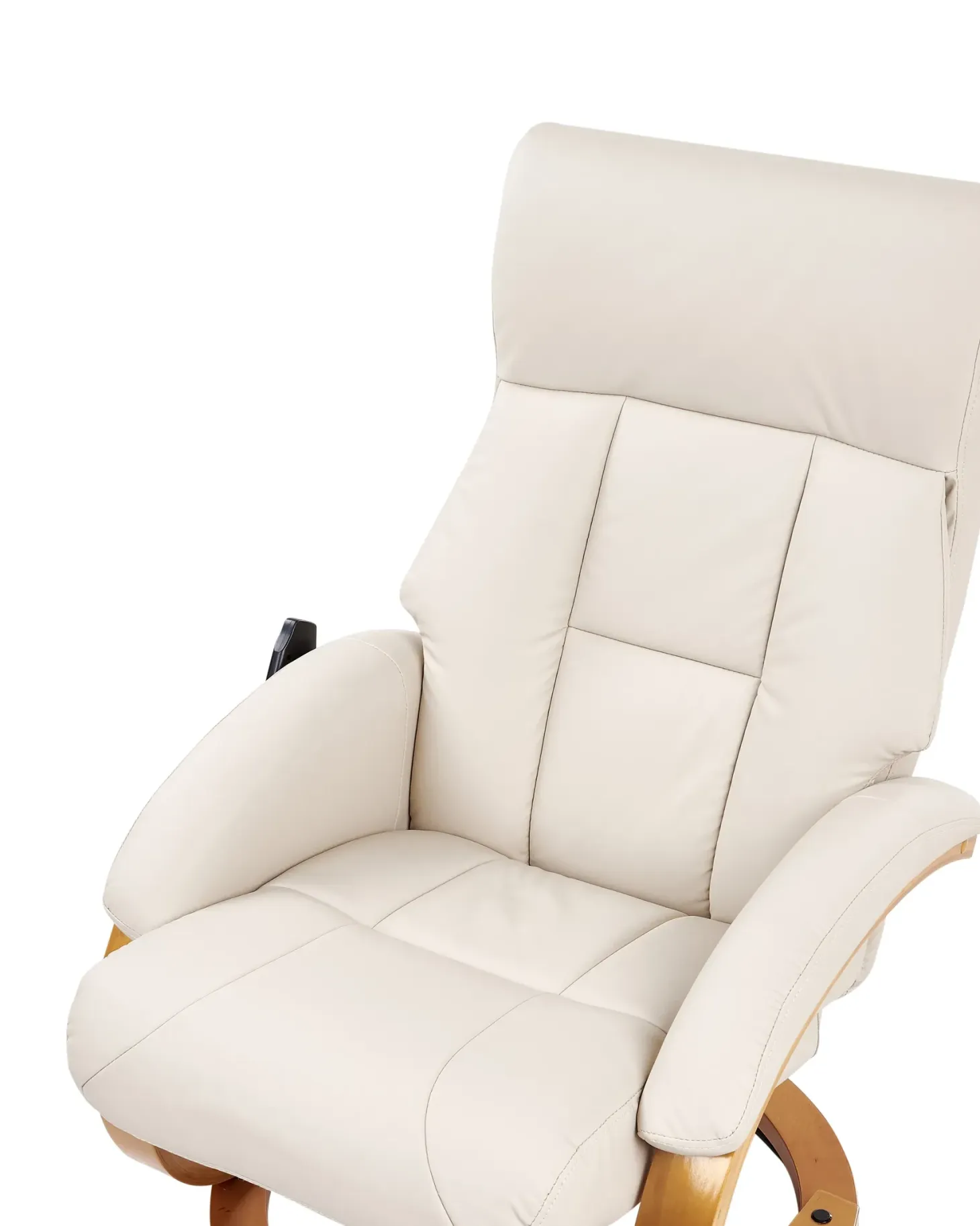 Massagestol FORCE med fodskammel Kunstlæder Lys Beige