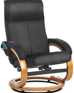Massagestol HERO med fodskammel Sort