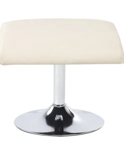 Massagestol LEGEND med fodskammel Kunstlæder Lys Beige