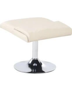 Massagestol LEGEND med fodskammel Kunstlæder Lys Beige