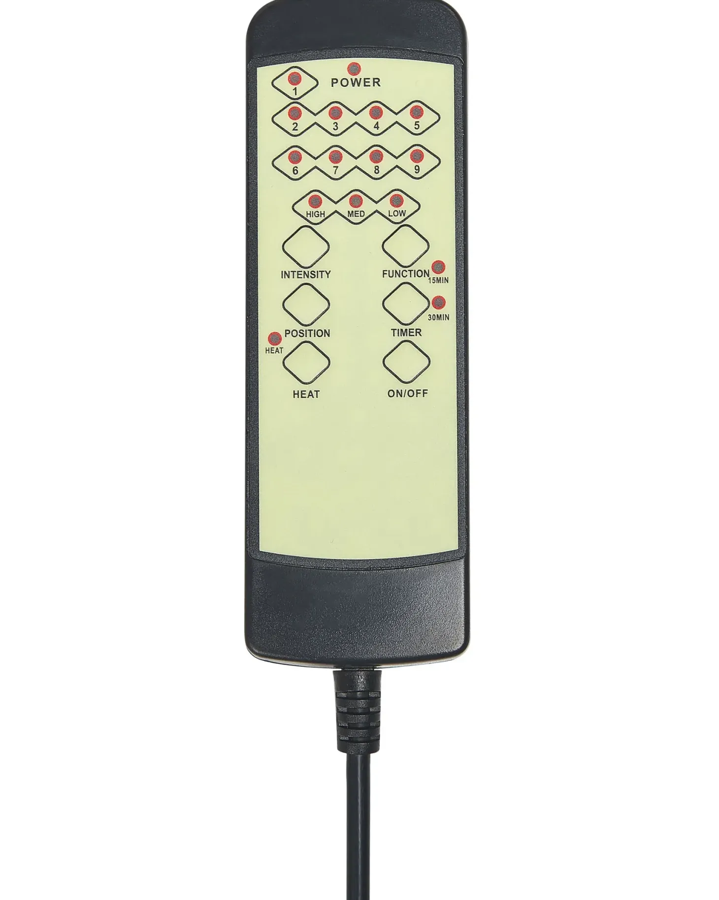 Massagestol med varme GRANDEUR Kunstlæder Beige