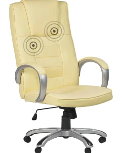Massagestol med varme GRANDEUR Kunstlæder Beige