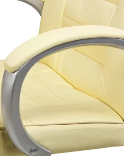 Massagestol med varme GRANDEUR Kunstlæder Beige
