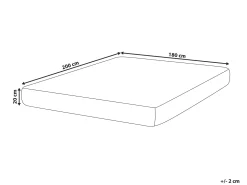 Memoryskum-madras med lommefjedre DRIFT H2/3 Medium 180 x 200 cm