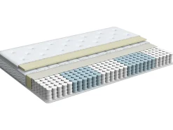 Memoryskum-madras med lommefjedre LUXUS H3/4 Fast 90 x 200 cm