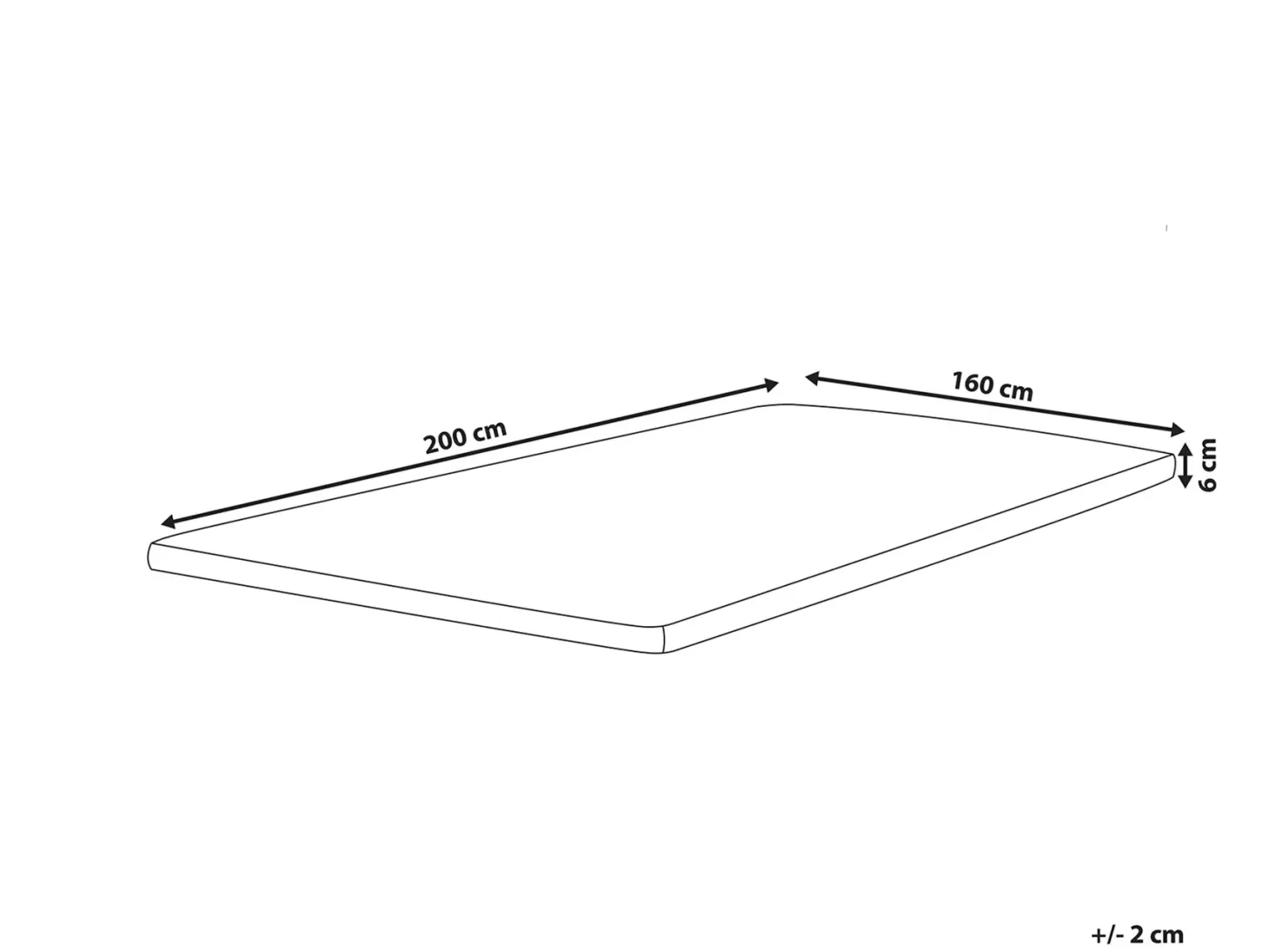 Memoryskum topmadras SLUMBER 160 x 200 cm
