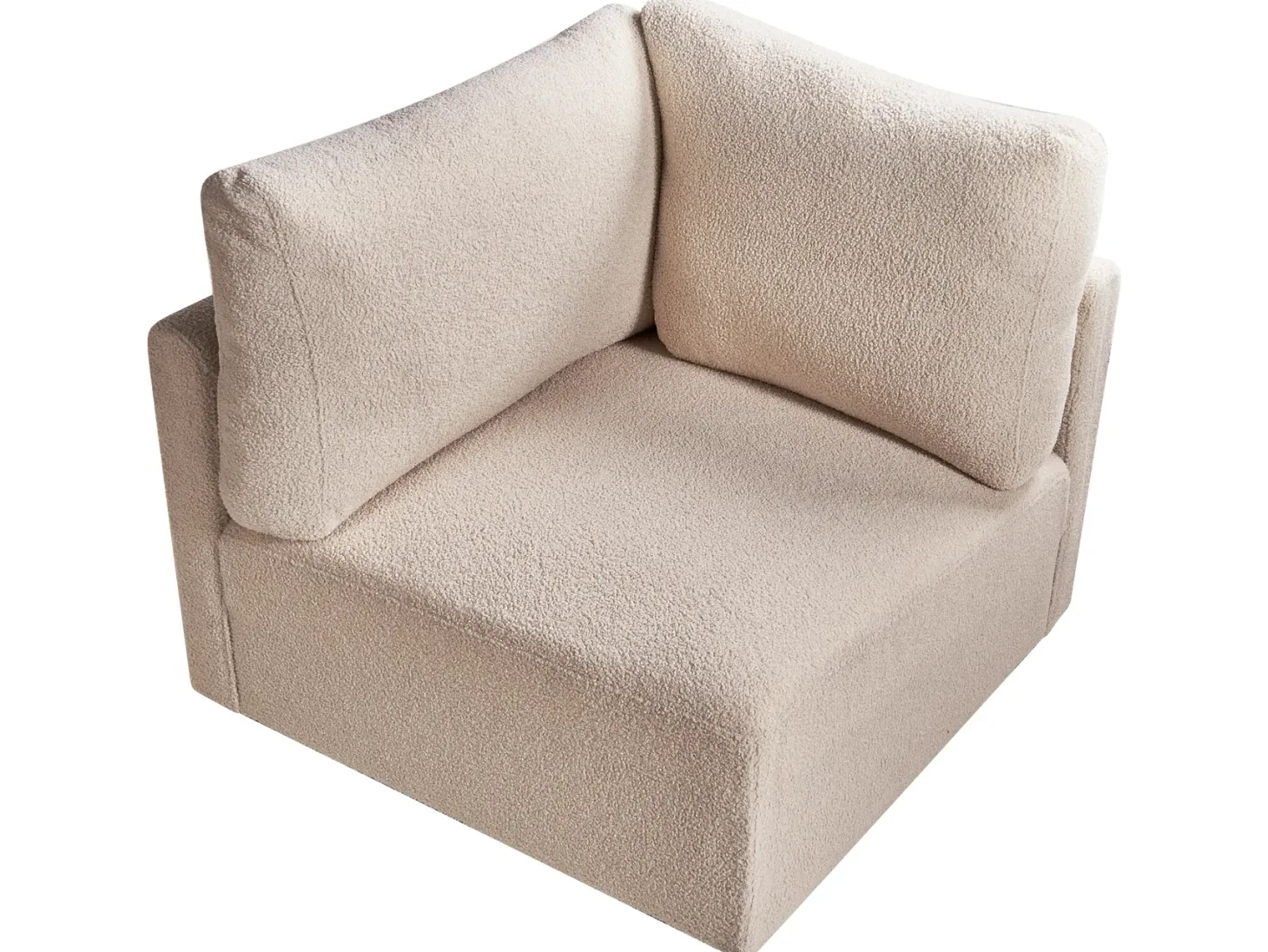 MESNALI Hjørnemodul Beige Boucle