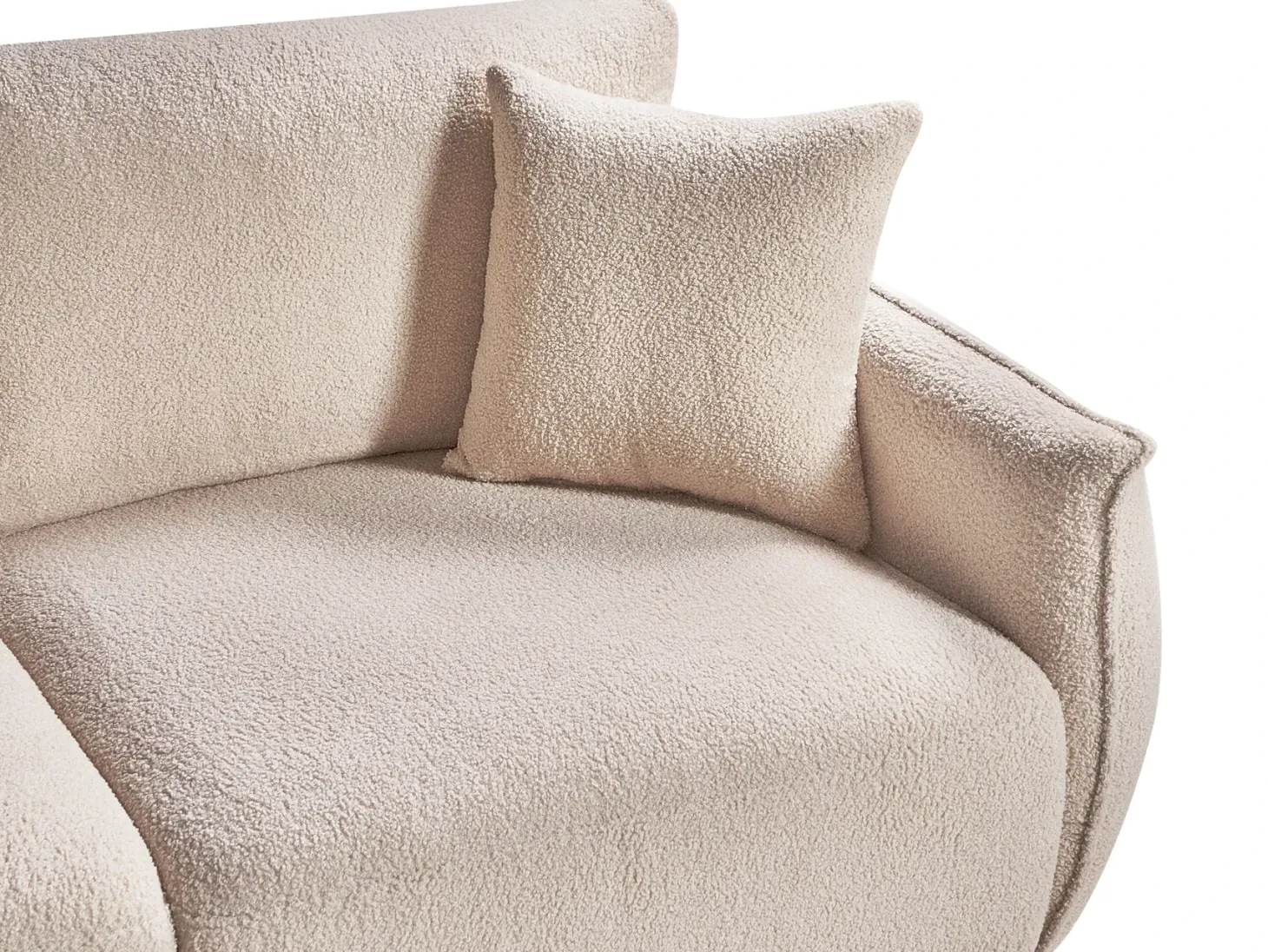 MESNALI 2 personers Modulsofa Beige Boucle