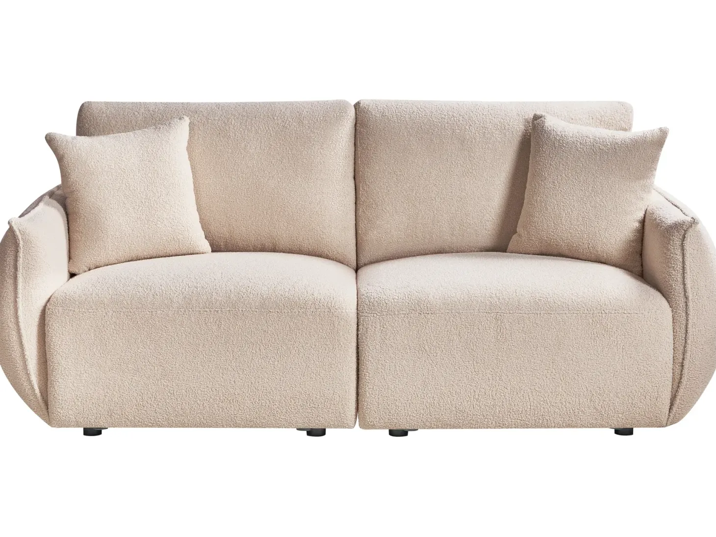 MESNALI 2 personers Modulsofa Beige Boucle