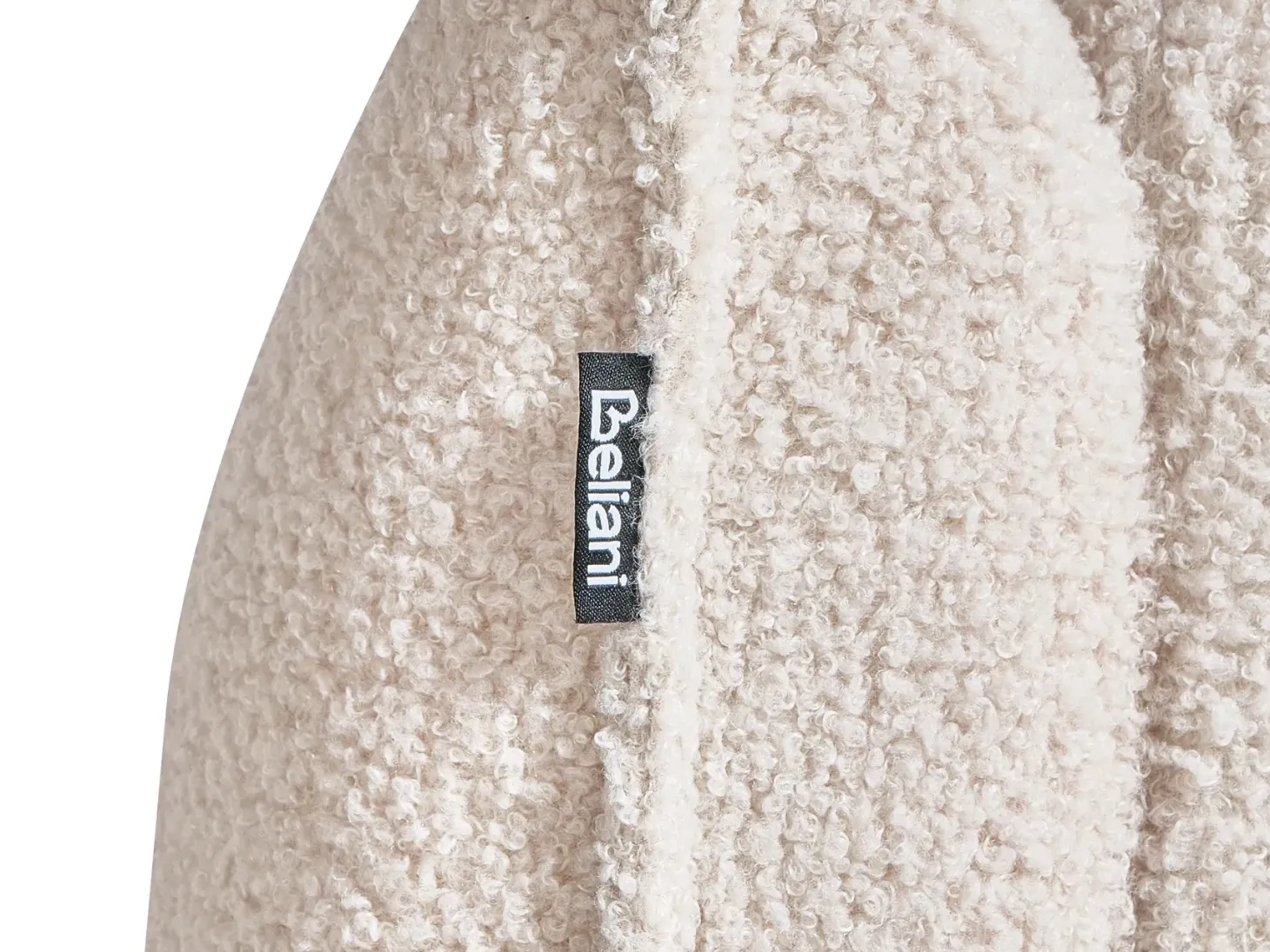 MESNALI 8 personers U-formet modulsofa Cremehvid Boucle