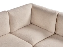 MESNALI 8 personers U-formet modulsofa Beige Boucle