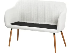 Middagsbænk 2 personers TABY Boucle Cremehvid