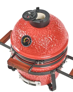 Mini-grill med trækul KAMADO Keramik Rød