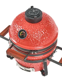 Mini-grill med trækul KAMADO Keramik Rød