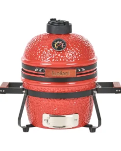 Mini-grill med trækul KAMADO Keramik Rød