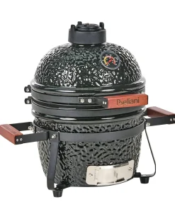 Mini-grill med trækul KAMADO Keramik Sort