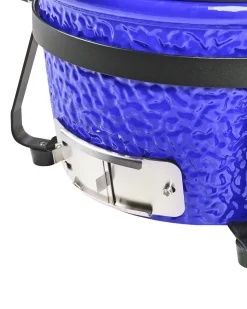 Mini-grill med trækul KAMADO Keramik Blå