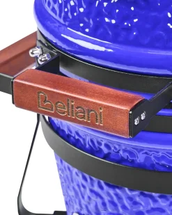 Mini-grill med trækul KAMADO Keramik Blå