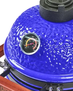 Mini-grill med trækul KAMADO Keramik Blå