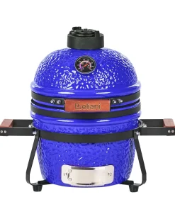 Mini-grill med trækul KAMADO Keramik Blå