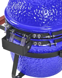 Mini-grill med trækul KAMADO Keramik Blå