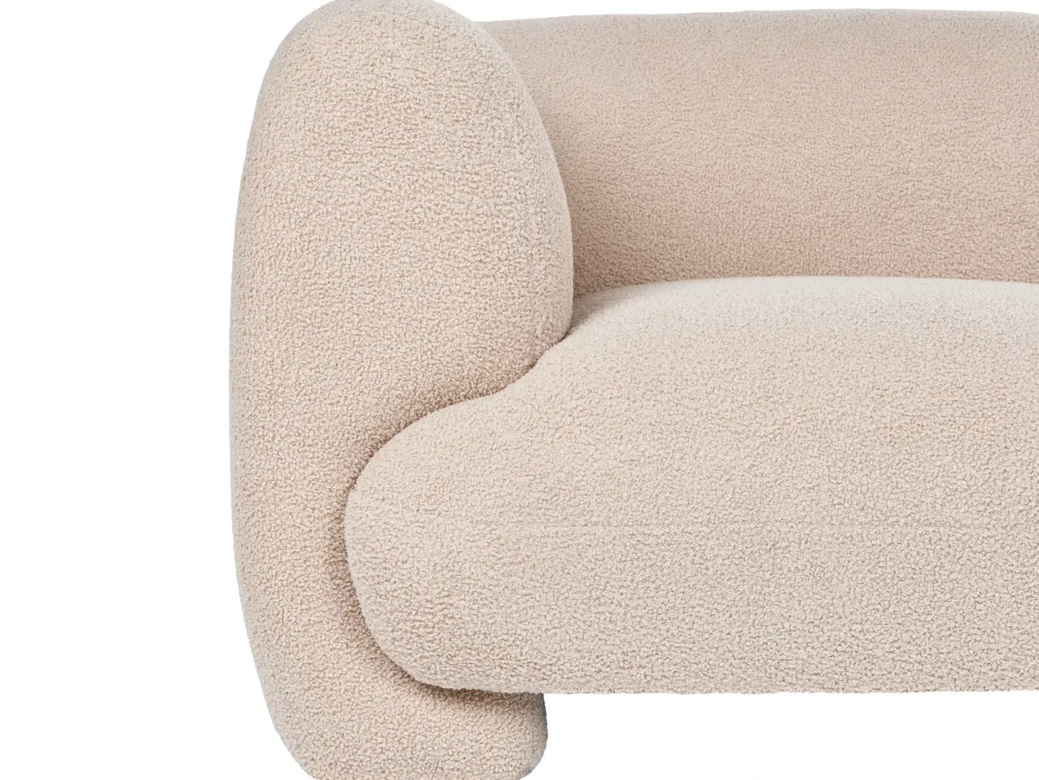 MJALBI 2 personers Modulsofa Beige Boucle