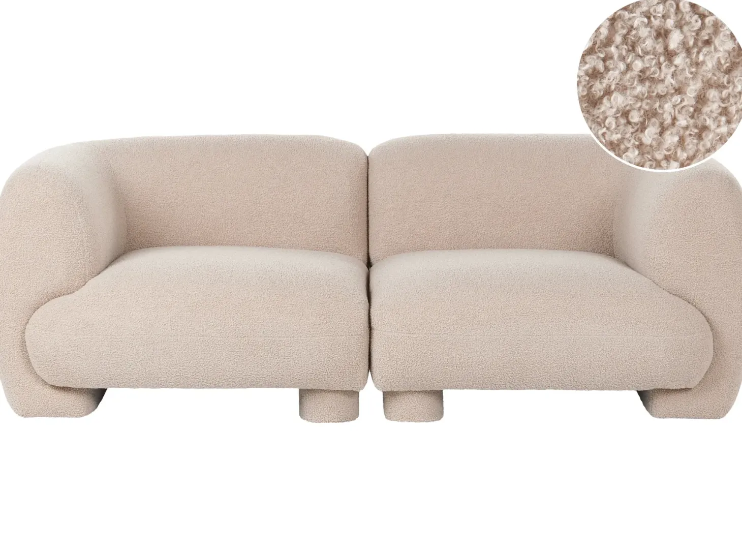 MJALBI 2 personers Modulsofa Beige Boucle