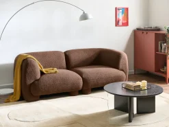 MJALBI 2 personers Modulsofa Brun Boucle