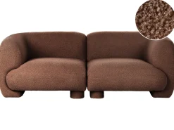 MJALBI 2 personers Modulsofa Brun Boucle