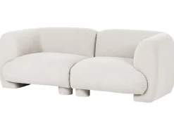 MJALBI 2 personers Modulsofa Cremehvid Boucle