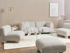 MJALBI 2 personers Modulsofa Cremehvid Boucle