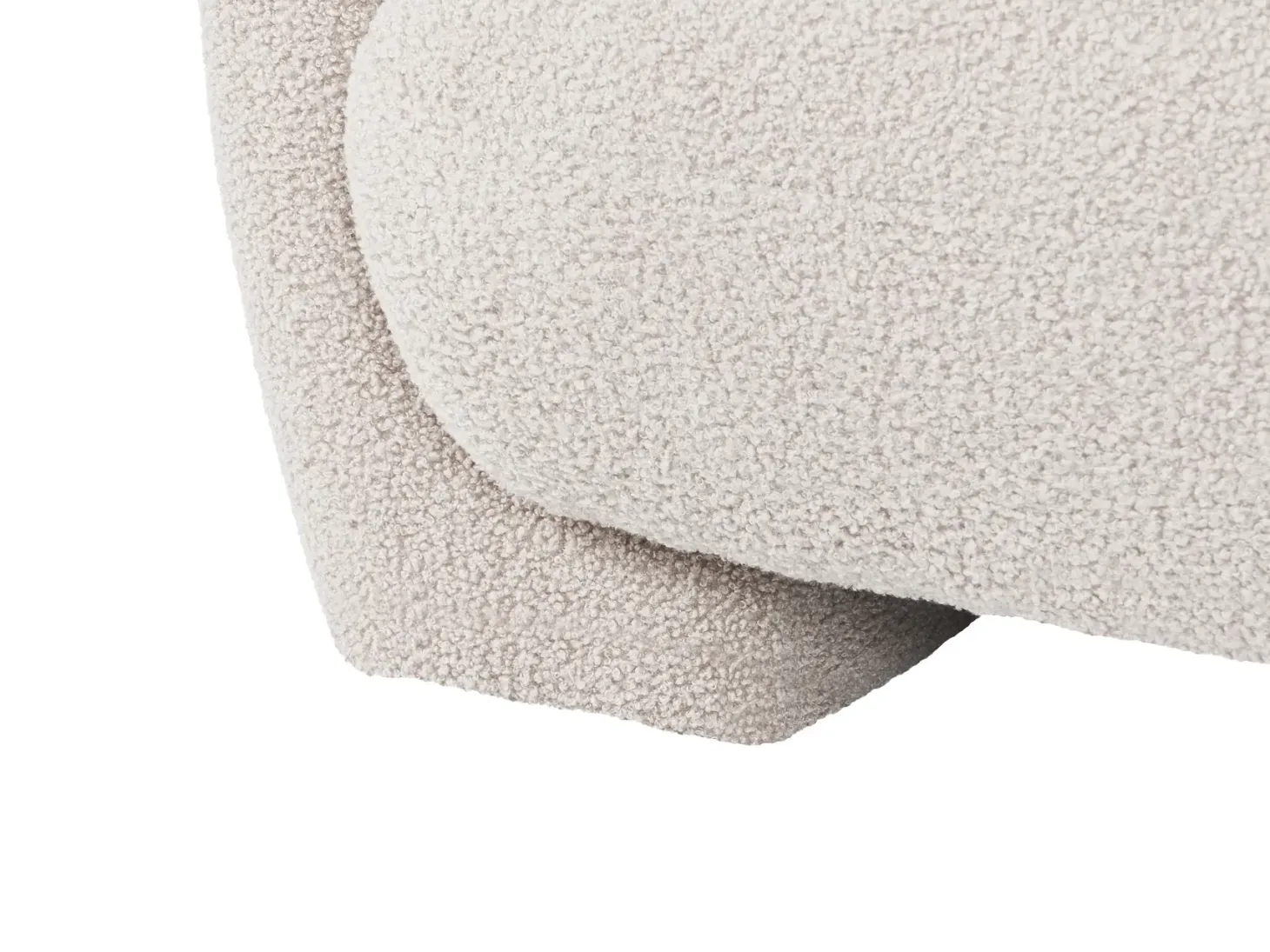 MJALBI 3 personers Modulsofa Cremehvid Boucle