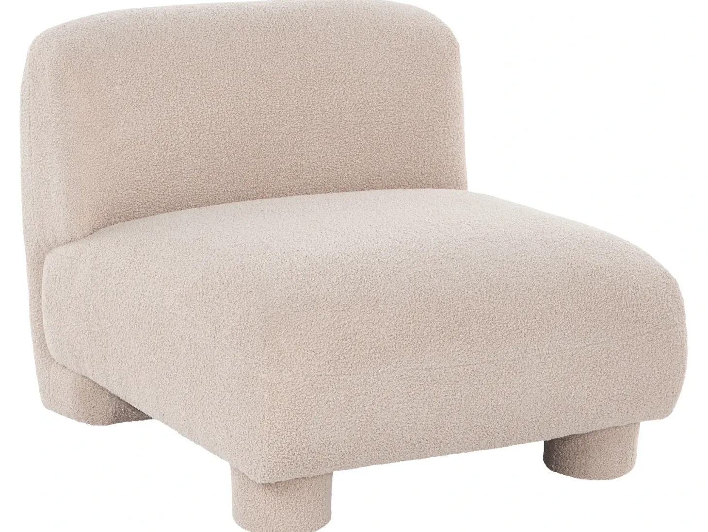 MJALBI 4 personers Modulsofasæt Beige Boucle