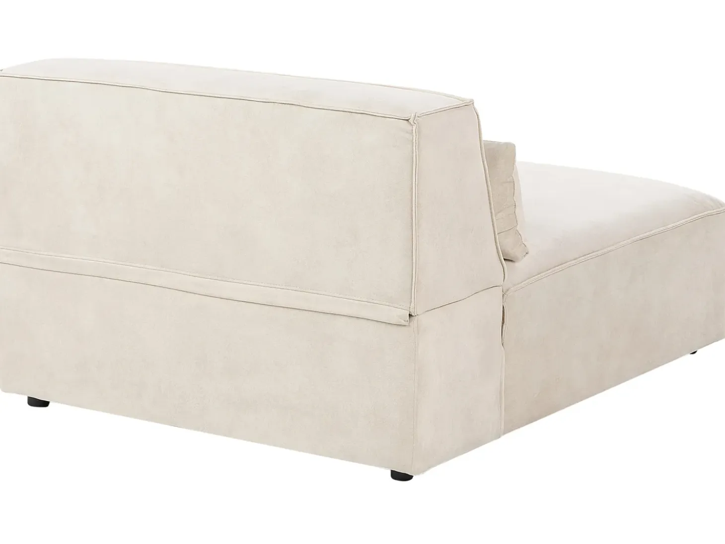 Modulsofa 2 personers HELLNAR Velour Lys Beige